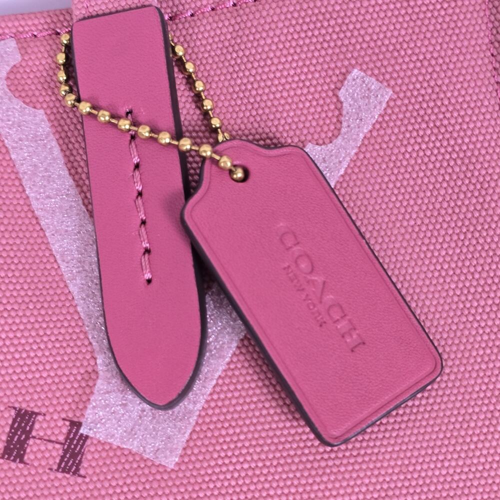 Coach Cafe Lil Miss Jo Coffee Shop Canvas Tote Limited Edition - Rouge Pink NWT - Picture 3 of 12